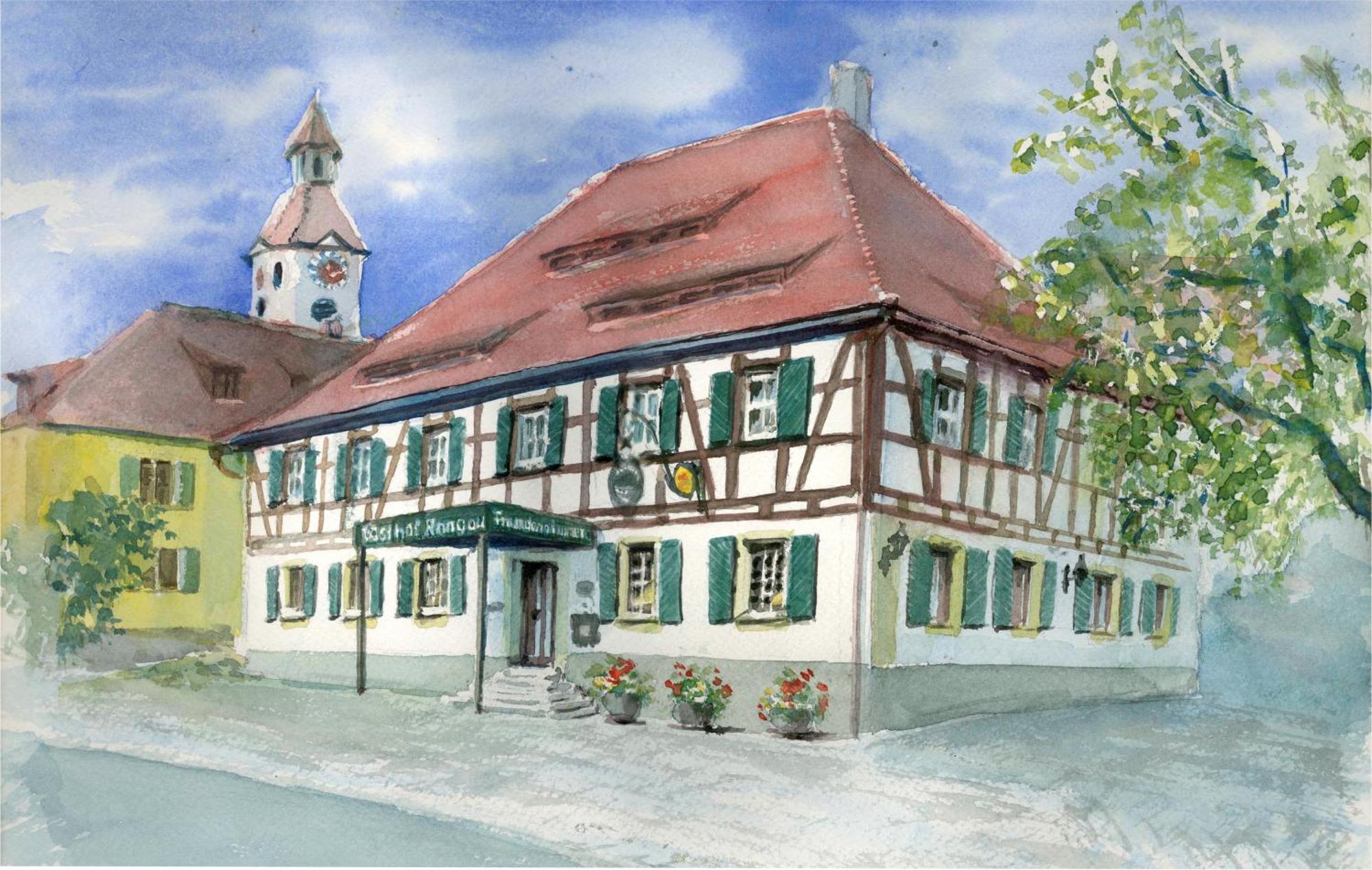 Landhotel Rangau Gasthof & Brennerei Markt Erlbach Экстерьер фото